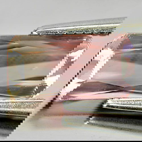 Natural Greenish Pink Tourmaline 1.66 Ct Octagon Shape 9.1 x 4.8 Mm. Gemstone From Nigeria (1 of 3)