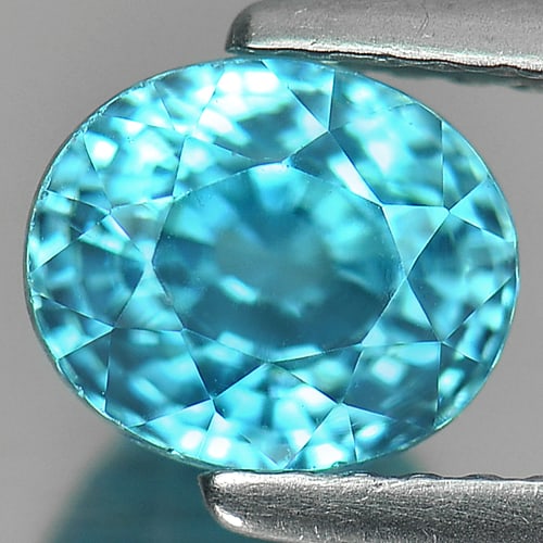 Natural Blue Zircon 2.31 Ct. Clean Oval Shape 6.9 x 5.8 Mm. Gemstone From Cambodia: Product ID: 807720887 Product Name: Natural Zircon Weight: 2.31 CT. Size: 6.9 x 5.8 x 5.4 MM. Shape: Oval Color: Blue Clarity:IF Luster: Very Good Gems Origin: Cambodia Treatment: Heated Crystal