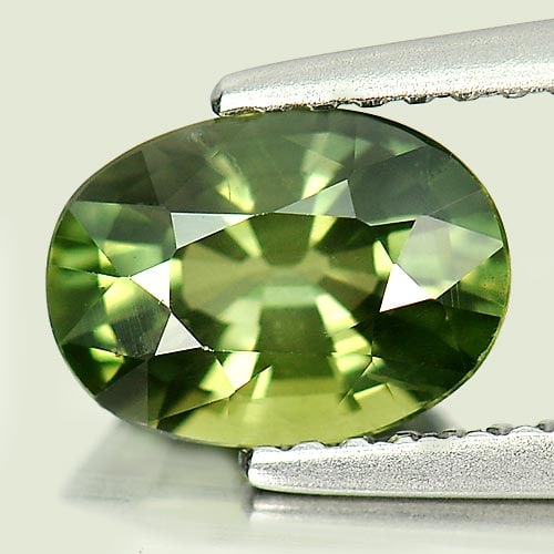 Natural Green Sapphire 1.66 Ct Clean Oval Shape 8.3 x 6 Mm. Gemstone From Thailand (1 of 3)
