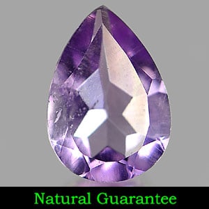 Natural Purple Amethyst 1.60 Ct. Pear Shape 10.1 x 7.1 Mm. Unheated Gemstone From Brazil (1 of 3)