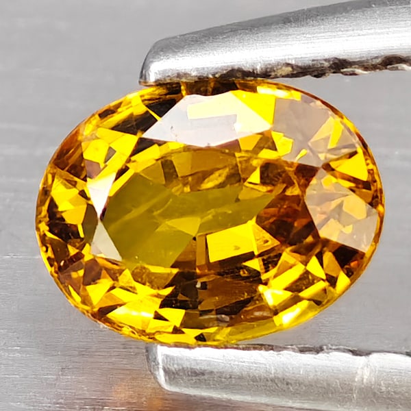 Natural Yellow Sapphire 0.58 Ct. Oval Shape 5.8 x 4.4 Mm Gemstone from Thailand: Product ID: 806163029 Product Name: Natural Yellow Sapphire Weight: 0.58 CT. Size: 5.8 x 4.4 x 2.7 MM. Shape: Oval Color: Yellow Clarity:VSI Luster: Good Gems Origin: Thailand Treatment: Heated