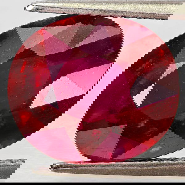 Natural Red Ruby 9.45 Ct. Oval Shape 12.3 x 10.2 Mm. Gemstone From Madagascar (1 of 3)