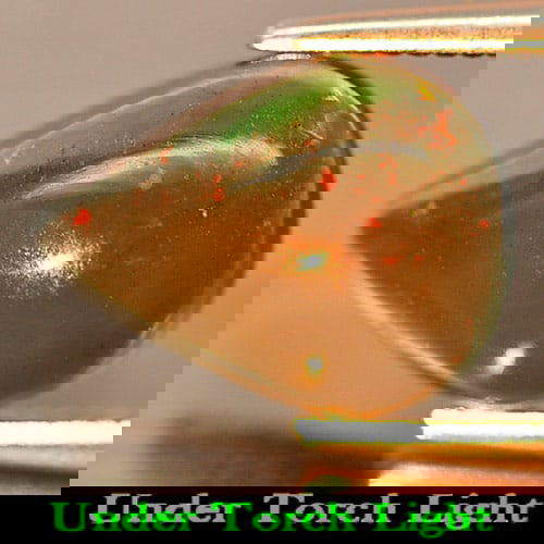 Natural Fire Red Black Opal 1.66 Ct. Pear Cabochon Shape 11 x 8.3 Mm. Gemstone (1 of 3)