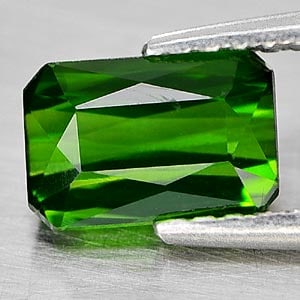 Natural Green Tourmaline 1.11 Ct. Octagon Shape 7.3 x 4.9 Mm Gemstone From Nigeria (1 of 3)