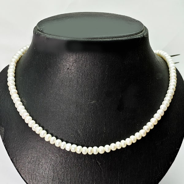 Natural White Pearl Beads Strand 117.62 Ct. Length 16.5 Inch. Gemstone From China (1 of 3)