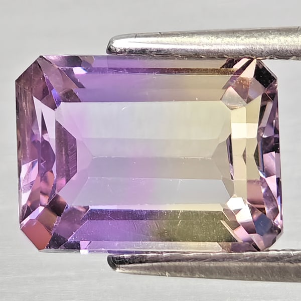 Natural Bi Color Ametrine 2.28 Ct. Octagon Shape 9.1 x 6.9 Mm Gemstone From Bolivia (1 of 3)