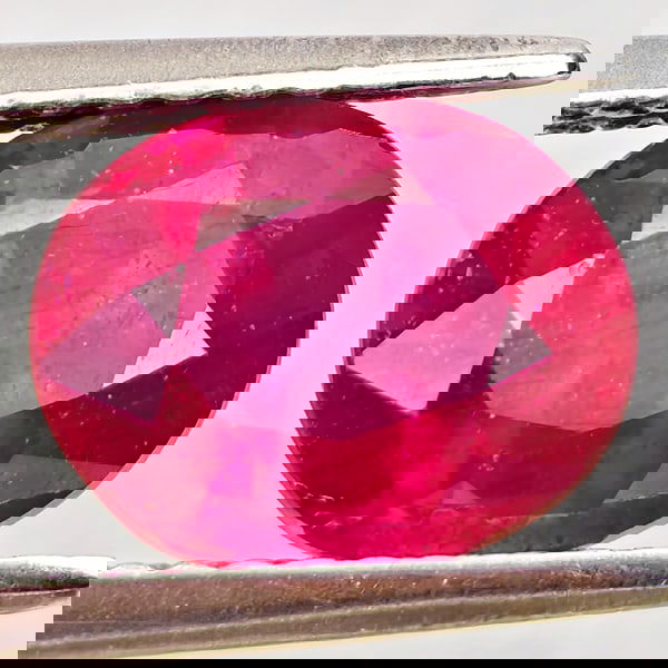 Natural Natural Purplish Red Ruby 2.58 Ct. Oval Shape 8.8 x 7 Mm Gemstone From Madagascar (1 of 3)