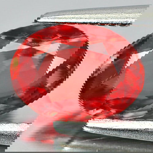 Certified Natural Red Songea Sapphire 1.28 Ct. VVS Oval Shape 5.52 x 7.58 Mm. Gemstone (1 of 4)