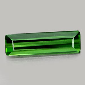 Natural Green Tourmaline 1.10 Ct. Octagon Shape 11.6 x 3.5 Mm Gemstone From Nigeria (1 of 3)