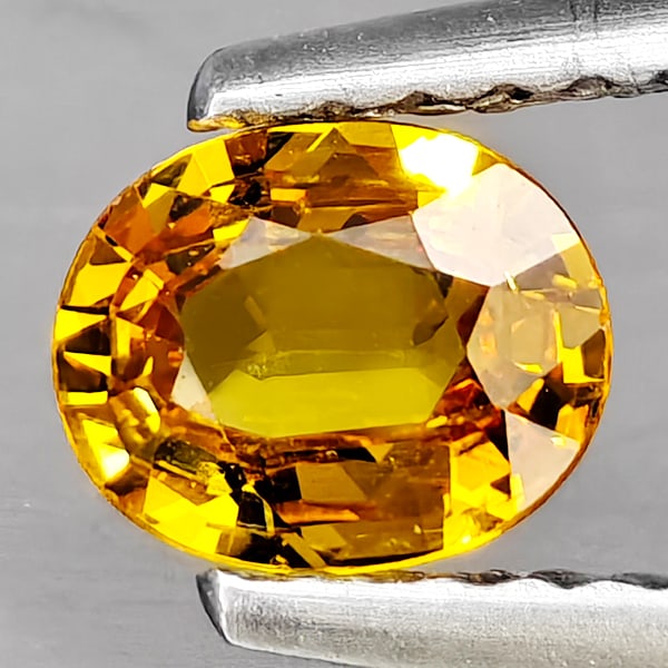 Natural Yellow Sapphire 0.52 Ct. Oval Shape 5.6 x 4.5 Mm Gemstone from Thailand (1 of 3)