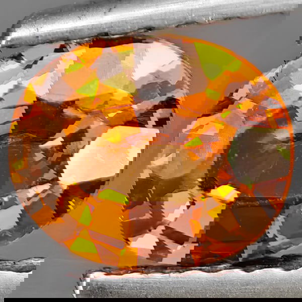 Natural Orange Spessartine Garnet 0.81 Ct. Oval Shape 6.6 x 5.5 Mm Gemstone From Namibia (1 of 3)