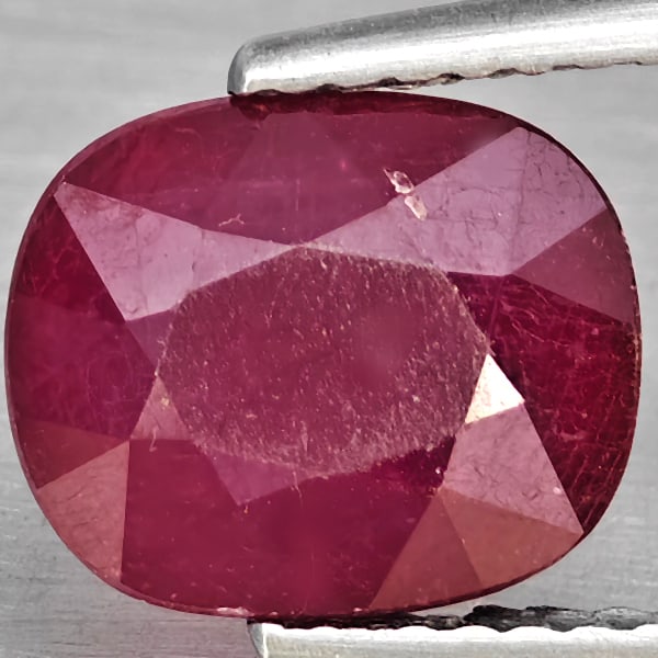 Natural Purplish Red Ruby 3.59 Ct. Oval Shape 9.3 x 7.8 Mm Gemstone from Madagascar (1 of 3)