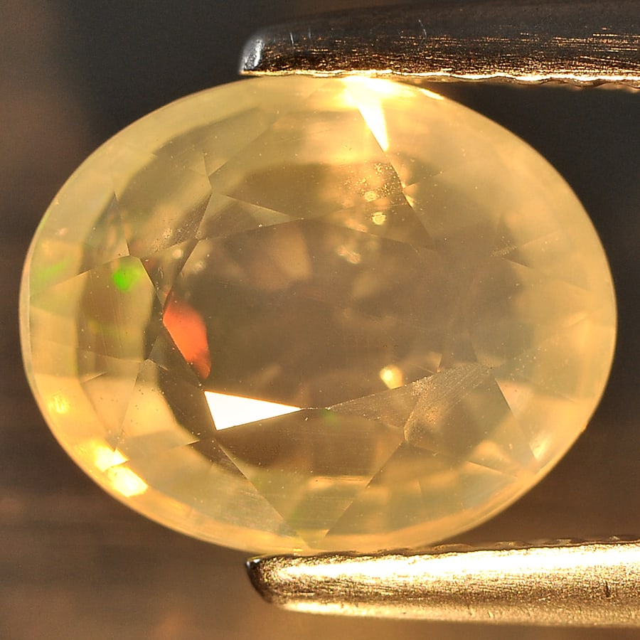 Natural Multi Color Opal 1.53 Ct. Oval Shape 9 x 7.2 Mm Gemstone from Ethiopia (1 of 3)