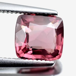 Natural Orangish Pink Spinel 1.53 Ct. Cushion Shape 7 x 6.6 Mm Gemstone From Sri Lanka (1 of 3)