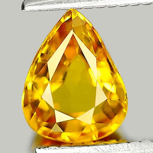 Natural Yellow Ceylon Sapphire 0.97 Ct. VS Pear Shape 7.1 x 5.5 Mm. Gemstone From Sri - Lanka: Product ID: 806157621 Product Name: Natural Yellow Sapphire Weight: 0.97 CT. Size: 7.1 x 5.5 x 3.1 MM. Shape: Pear Color: Yellow Clarity:VS Luster: Very Good Gems Origin: Sri - Lanka Treatment: Heated