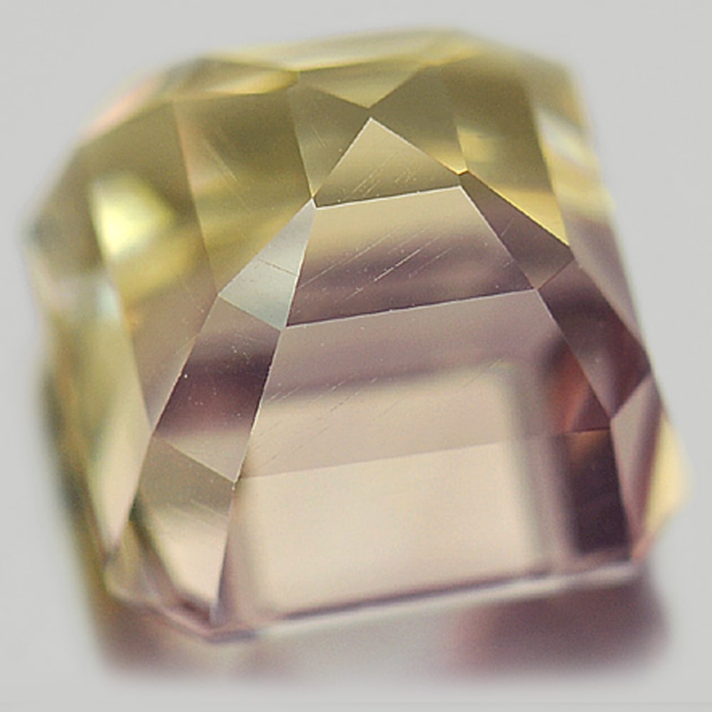 Natural Bi Color Ametrine 4.12 Ct. VVS Octagon Shape 8.8 x 8.5 Mm. Unheated Gemstone From Bolivia - 3