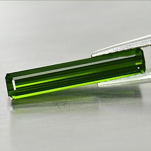 Natural Green Tourmaline 1.79 Ct. Octagon Shape 17.4 x 3.4 Mm Gemstone From Nigeria - 2