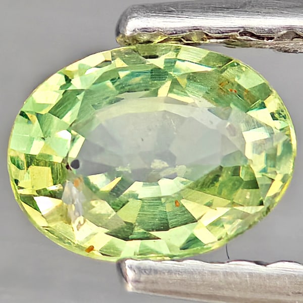 Natural Green Sapphire 0.50 Ct. Oval Shape 5.4 x 4.3 Mm Gemstones From Thailand (1 of 3)