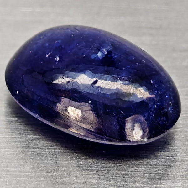 Natural Blue Sapphire 3.85 Ct. Oval Cabochon Shape 10.7 x 7.6 Mm Gemstone From Madagascar (1 of 3)