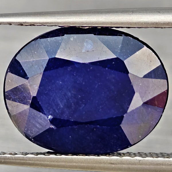 Natural Blue Sapphire 6.46 Ct. Oval Shape 12.5 x 10 Mm Gemstone from Madagascar (1 of 3)