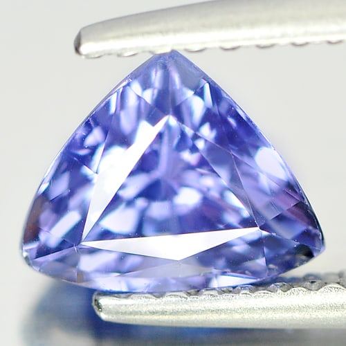 Natural Violetish Blue Tanzanite 1.29 Ct. Clean Trilliant Shape 7.43 x 6.00 Mm Gemstone From (1 of 4)