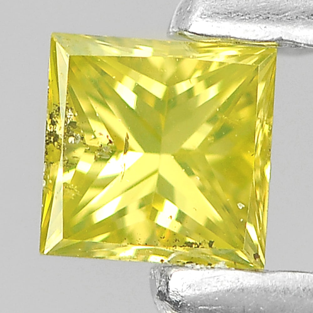 Natural Yellow Diamond 0.12 Ct. Square Princess Cut 2.7 x 2.7 x 2 Mm. From Belgium: Product ID: 802104552 Product Name: Natural Enhanced Diamond Weight: 0.12 CT. Size: 2.7 x 2.7 x 2 MM. Shape: Square Princess Cut Color: Yellow Clarity:SI1 Luster: Scintillating Gems Origin: Belgium Tr