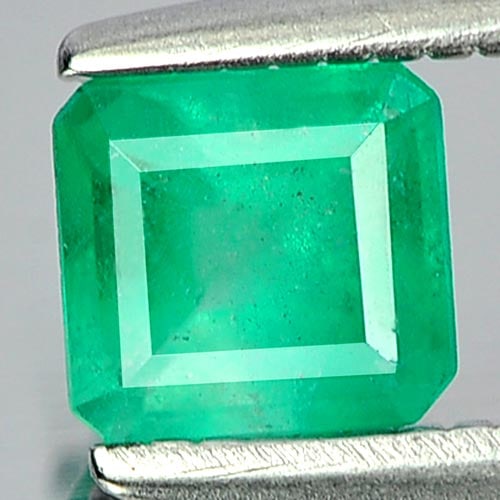 Natural Green Emerald 0.47 Ct. Octagon Shape 4.6 x 4.4 Mm. Gemstone From Columbia (1 of 3)
