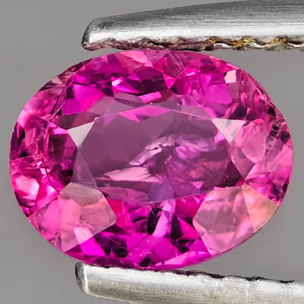 Natural Pink Tourmaline 1.06 Ct. Oval Shape 7.2 x 5.8 Mm Gemstones From Nigeria: Product ID: 807251543 Product Name: Natural Tourmaline Weight: 1.06 CT. Size: 7.2 x 5.8 x 4 MM. Shape: Oval Shape Color: Pink Clarity:SI1 Luster: Good Gems Origin: Nigeria Treatment: Unheated Crystal