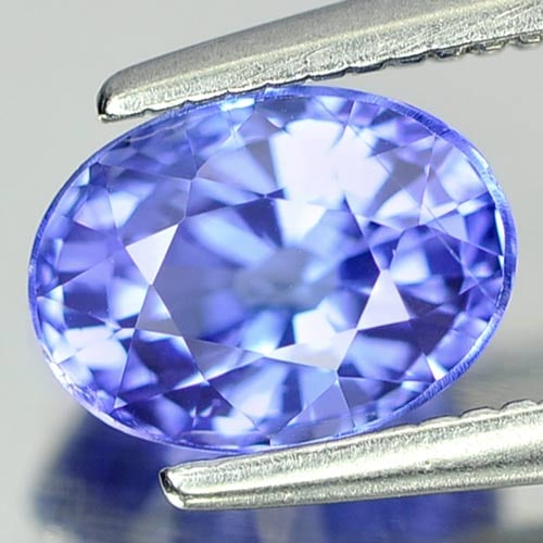 Natural Violetish Blue Tanzanite 1.31 Ct. VVS Oval Shape 7.2 x 5.3 Mm Gemstone From Tanzania (1 of 3)