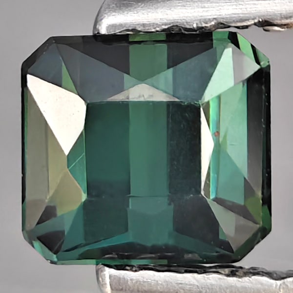 Natural Green Tourmaline 0.82 Ct. Octagon Shape 5 x 4.7 Mm Gemstone From Nigeria (1 of 3)