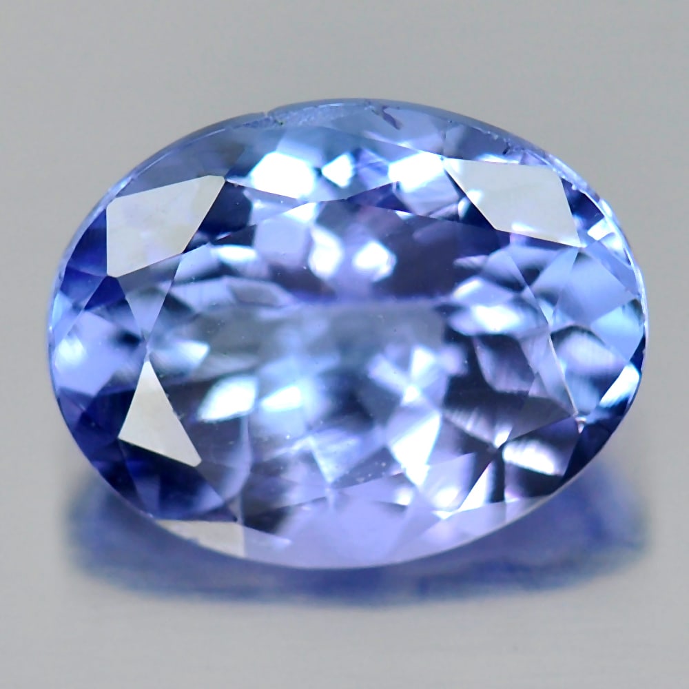 Natural Violetish Blue Tanzanite 1.84 Ct. VVS Oval Shape 8.8 x 7 Mm Gemstone From Tanzania (1 of 3)