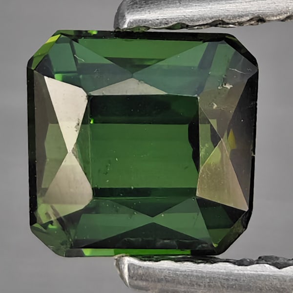 Natural Green Tourmaline 0.82 Ct. Octagon Shape 5.3 x 5.3 Mm Gemstone From Nigeria (1 of 3)