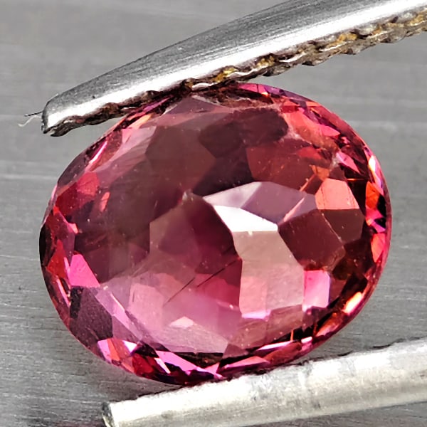 Natural Pink Tourmaline 1.43 Ct. Oval Shape 7.5 x 6.8 Mm Gemstone from Nigeria - 3