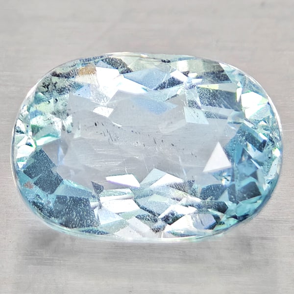 Natural Baby Blue Aquamarine 1.61 Ct. Oval Shape 8.5 x 6.1 Mm Gemstone From Brazil: Product ID: 800812460 Product Name: Natural Gemstones Weight: 1.61 CT. Size: 8.5 x 6.1 x 4.9 MM. Shape: Oval Color: Baby Blue Clarity:SI1 Luster: Good Gems Origin: Brazil Treatment: Unheated Crystal S