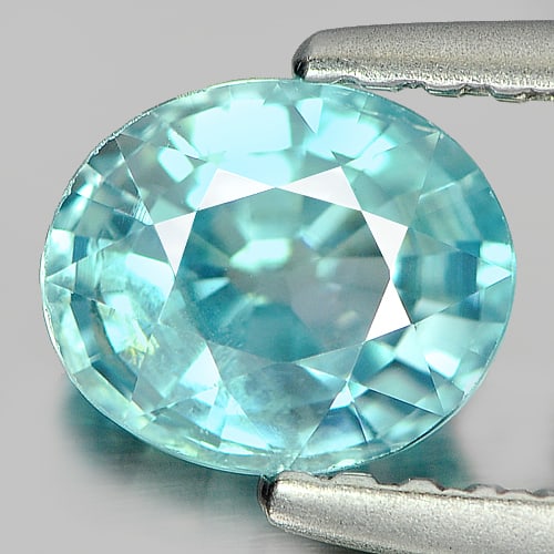 Natural Blue Zircon 1.07 Ct. Oval Shape 6.2 x 5.2 Mm Gemstone From Cambodia: Product ID: 807711807 Product Name: Natural Zircon Weight: 1.07 CT. Size: 6.2 x 5.2 x 3.3 MM. Shape: Oval Color: Blue Clarity:SI Luster: Good Gems Origin: Cambodia Treatment: Heated Crystal Structure: