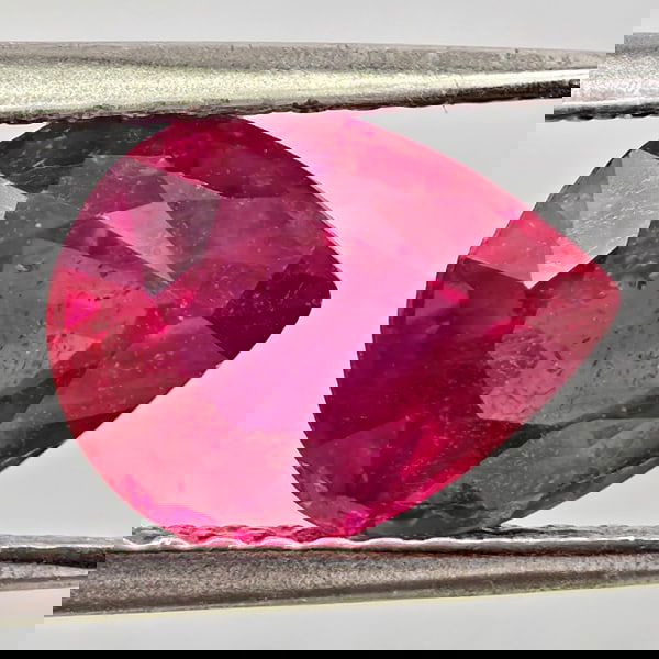 Natural Natural Purplish Red Ruby 2.10 Ct. Pear Shape 8.8 x 7 Mm Gemstone from Madagascar (1 of 3)