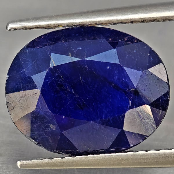 Natural Blue Sapphire 5.38 Ct. Oval Shape 12.5 x 10 Mm Gemstone from Madagascar (1 of 3)