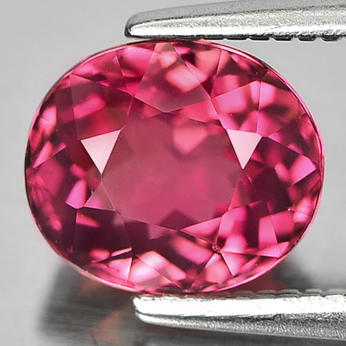 Natural Pink Tourmaline 1.70 Ct. Oval Shape 7.7 x 6.6 Mm. Unheated Gemstone From Nigeria: Product ID: 807244017 Product Name: Natural Tourmaline Weight: 1.70 CT. Size: 7.7 x 6.6 x 5 MM. Shape: Oval Color: Pink Clarity:VSI Luster: Good Gems Origin: Nigeria Treatment: Unheated Crystal Struct