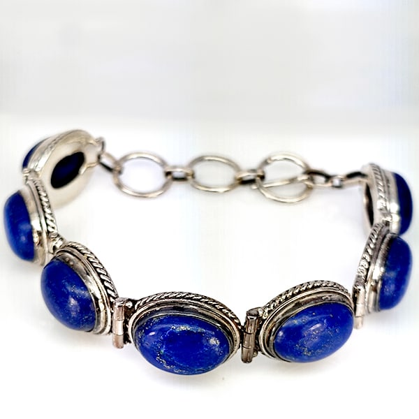 Natural Gemstone Oval Cabochon Shape 39.96 Grams Metal Silver Plated Fine Jewelry Bracelet 7.5 Inch: Product ID: 510000076 Product Type: 925 Sterling Silver Fine Jewelry Jewelry Weight: 39.96 Grams. Gemstones Color: Multi-Color Metal: Solid Silver 92.5%. Gemstone Detail: Natural Gemstone At Your Serv