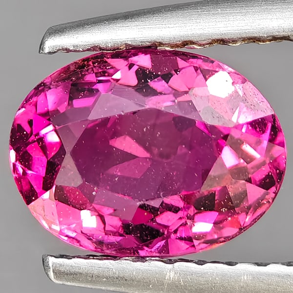 Natural Pink Tourmaline 1.34 Ct. Oval Shape 7.8 x 6 Mm Gemstone from Nigeria (1 of 3)