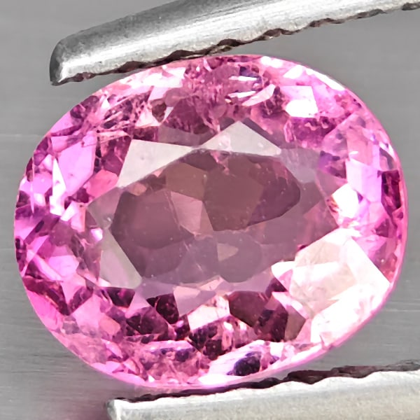Natural Pink Tourmaline 1.14 Ct. Oval Shape 7 x 6 Mm Gemstone from Nigeria - 2
