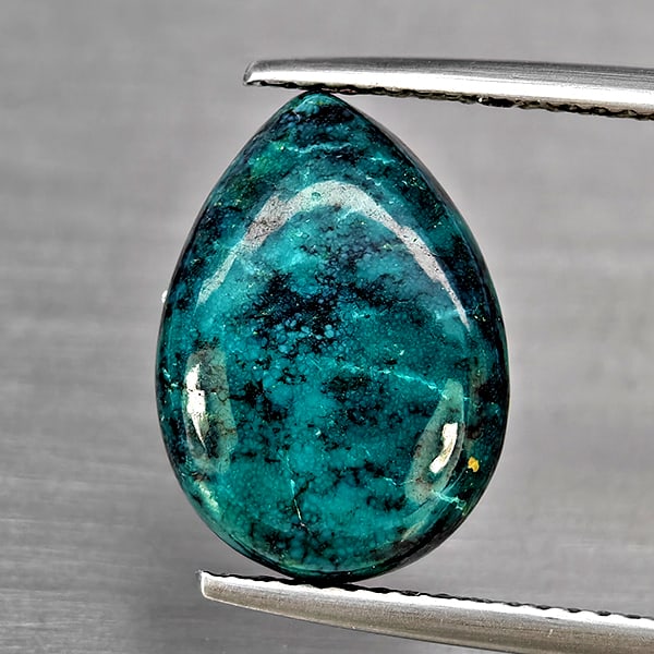 Natural Multi Color Green Turquoise 4.75 Ct. Pear Shape Cabochon 14.4 x 10.3 Mm Gemstone from india (1 of 3)