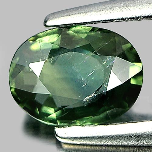 Natural Bluish Green Sapphire 0.57 Ct. Oval Shape 6 x 4.5 Mm Gemstone from Thailand (1 of 3)