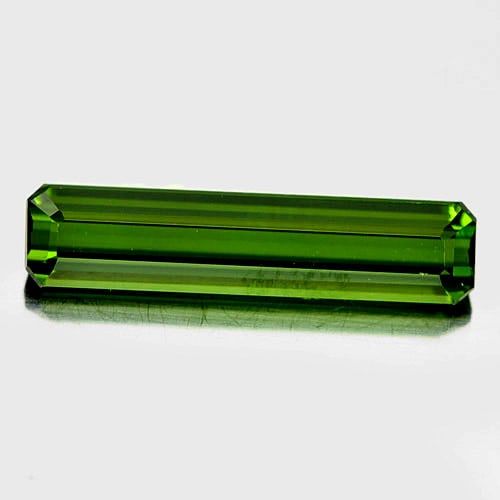 Natural Green Tourmaline 1.42 Ct. Clean Octagon Shape 14.6 x 3.3 Mm. Gemstone from Nigeria (1 of 3)