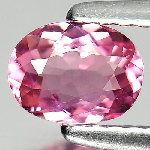 Natural Pink Tourmaline 0.53 Ct. Oval Shape 6 x 4.6 Mm. Unheated Gemstone From Nigeria: Product ID: 807249334 Product Name: Natural Tourmaline Weight: 0.53 CT. Size: 6 x 4.6 x 2.8 MM. Shape: Oval Color: Pink Clarity:VSI Luster: Good Gems Origin: Nigeria Treatment: Unheated Crystal Struct
