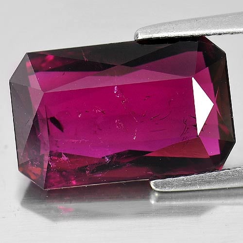 Natural Purplish Pink Tourmaline 7.42 Ct. Octagon Shape 15.3 x 9.8 Mm Gemstone From Nigeria - 2