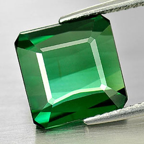 Natural Green Tourmaline 3.80 Ct. Octagon Shape 9.7 x 9.5 Mm. Gemstone From Nigeria - 2
