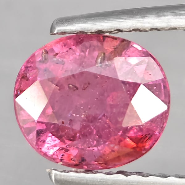 Natural Red Pink Ruby 2.00 Ct. Oval Shape 7.4 x 6.5 Mm Gemstone from Madagascar (1 of 3)