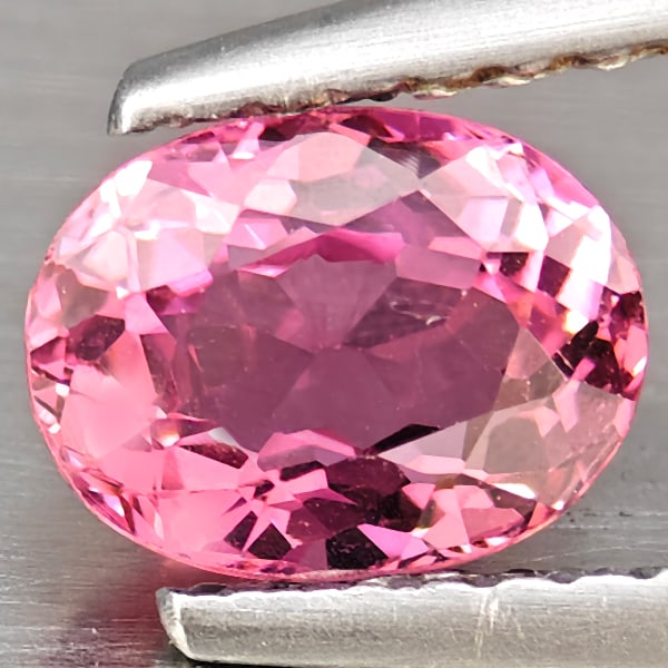 Natural Pink Tourmaline 0.98 Ct. Oval Shape 6.8 x 5.1 Mm Gemstone from Nigeria: Product ID: 807251344 Product Name: Natural Tourmaline Weight: 0.98 CT. Size: 6.8 x 5.1 x 4 MM. Shape: Oval Shape Color: Pink Clarity:SI1 Luster: Good Gems Origin: Nigeria Treatment: Unheated Crystal