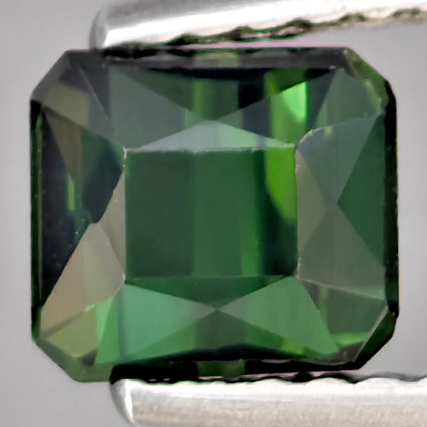 Natural Green Tourmaline 0.95 Ct. Octagon Shape 5.8 x 5.2 Mm Gemstone From Nigeria (1 of 3)
